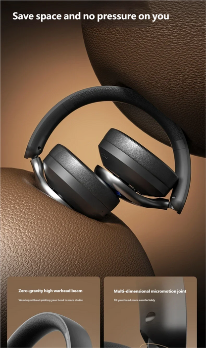 Acer OHR712 Wireless Bluetooth 6.0 Headphones Foldable Over-Ear Headsets with 360° Spatial Sound Effect for Travel Home Office