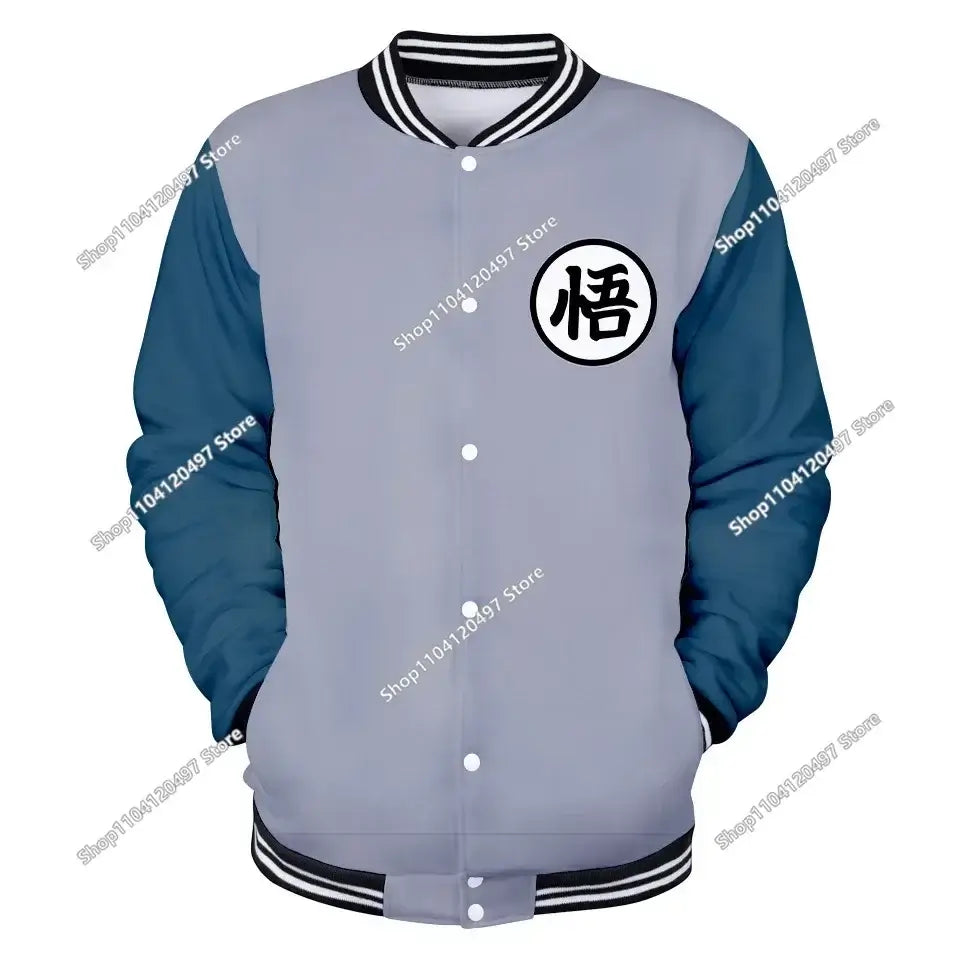Dragon Ball Goku Kid Men Zipper Hoodie Cartoon Japan Style Anime Women Sweatshirt 2025 New Fashion Children Jackets Coat, produit gaming premium Fraquane