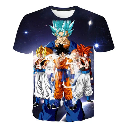 Men's T-shirts Dragon Ball Z T-shirt Boys Clothes Children's Clothing Summer Short Sleeve Kids Cartoon Tee Tops Baby Boy T Shirt