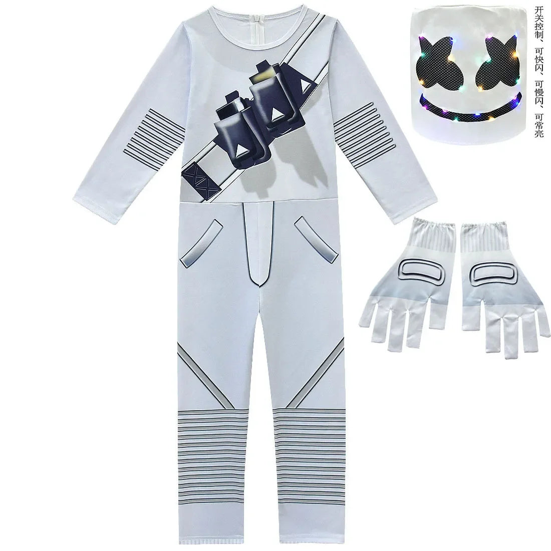 ❤★❤DJ-Guerillakampf-Kostüme Jumpsuits für Kinder Clown-Cosplay-Kleidung Halloween-Weihnachtskostüm Party Game Cos Fortnites Co★♥★