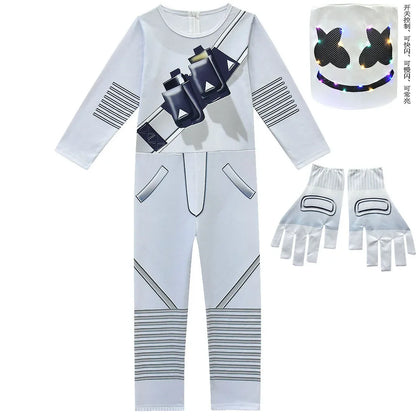 ❤★❤DJ-Guerillakampf-Kostüme Jumpsuits für Kinder Clown-Cosplay-Kleidung Halloween-Weihnachtskostüm Party Game Cos Fortnites Co★♥★