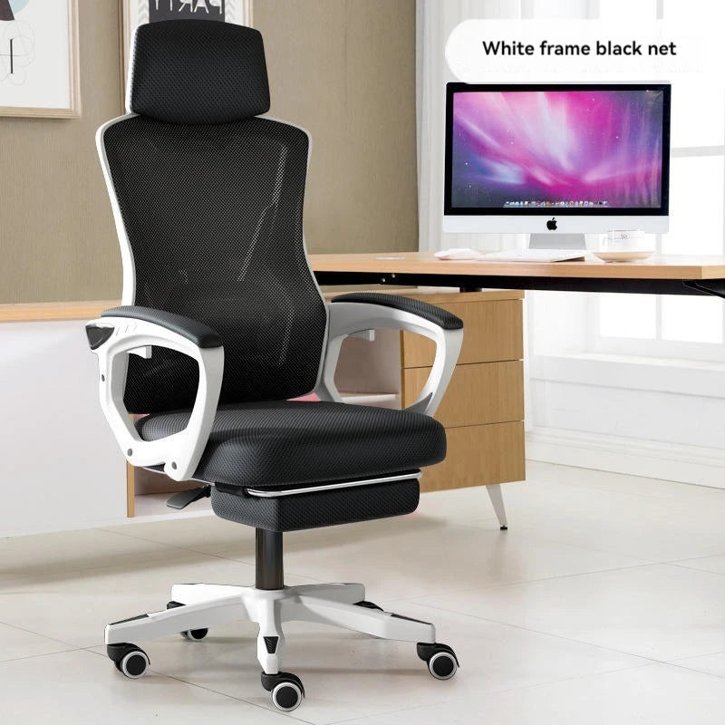 High Density Sponge Mesh Office New Design Home Office Furniture Comfortable Chair with Footrest