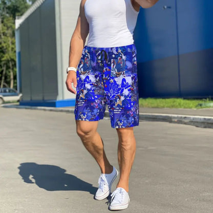 Custom Shadow The Hedgehog Sonic Poster Short Pajama Pants Men Sleepwear Sleep Lounge Bottom Shorts Sleeping Pants