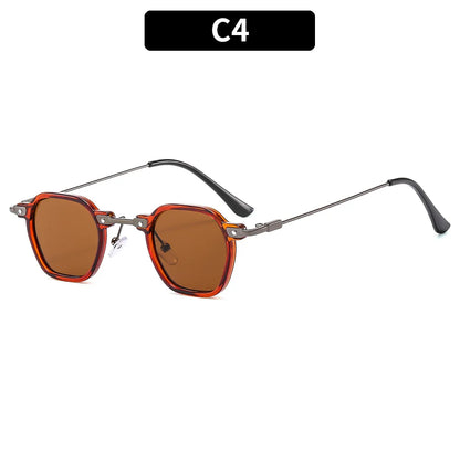 2025 Small Square Sunglasses Riding Driving Sun Glasses Women Men Brand Designer Metal Frame Eyewear Shades Oculos De Sol UV400
