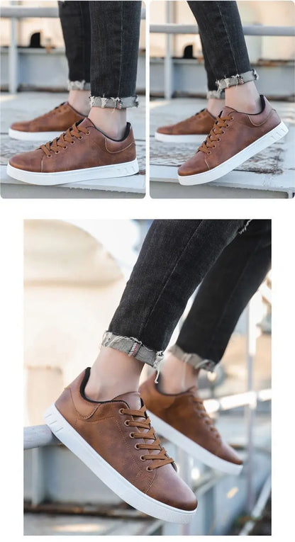 2026 Men's Shoes, New Style Four Seasons Fashionable Versatile Soft Sole White Casual Shoes, Breathable Summer Men’s Sneakers