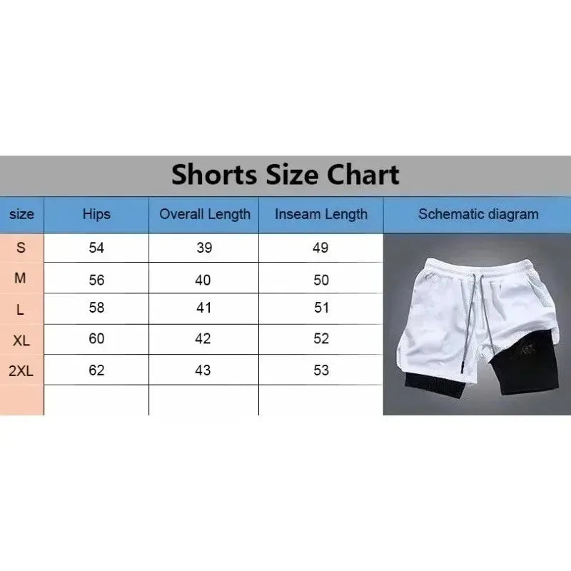 2026 Dragon Ball Animation Peripheral Double-layer Shorts American Men's Trend Fashion Breathable Loose Sports Pants