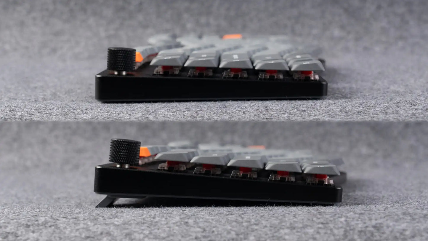 Keychron K15 Max (Alice-Layout) QMK kabellose individuell anpassbare mechanische Tastatur mit flachem Profil, Gateron-Switches und Double-Shot-PBT-Tastenkappen