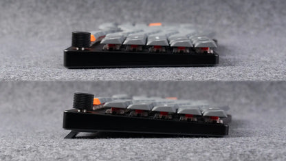 Keychron K15 Max (Alice-Layout) QMK kabellose individuell anpassbare mechanische Tastatur mit flachem Profil, Gateron-Switches und Double-Shot-PBT-Tastenkappen