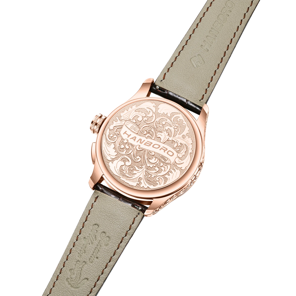 HANBORO hourly clock series men's fully automatic mechanical watch 5379