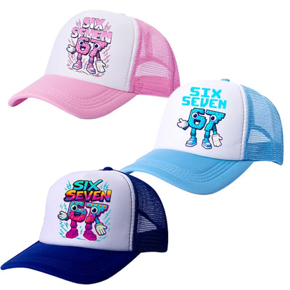 Casquette de baseball Steal A Brainrot 67 Six Seven, motif cartoon/anime, lettres de l'alphabet A à Z, pour garçons et filles, ajustable, sport et mode, couvre-chef pour adulte, cadeau
