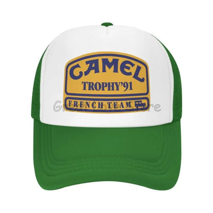 „Camel Trophy 91“ spausdinta beisbolo kepurė, unisex saulės skydeliai, vasarinės hiphopo kepurės vyrams ir moterims, lauko kvėpuojančios tinklinės „Snapback“ kepurės