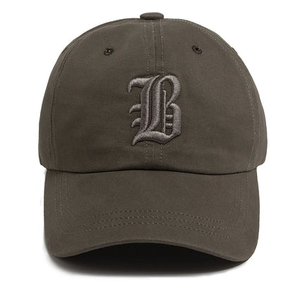Mode d'été : casquette de baseball pour homme, brodée d'une lettre, casquette « trucker » en coton, casquette décontractée d'extérieur à visière souple, casquettes de baseball pour femme