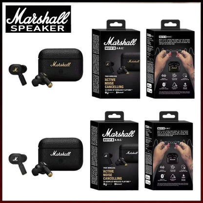Marshall Motif II ANC True Wireless Earbuds Bluetooth 5.2 Noise Cancelling Headphones In-Ear Earphones with Mic HK Version