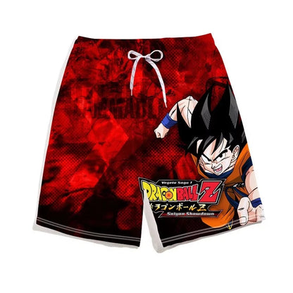 2026 Trendy Dragon Ball Printed Children's Shorts, Children's Shorts Boys' Beach Shorts Summer Quick Drying Cartoon Swim Trunks