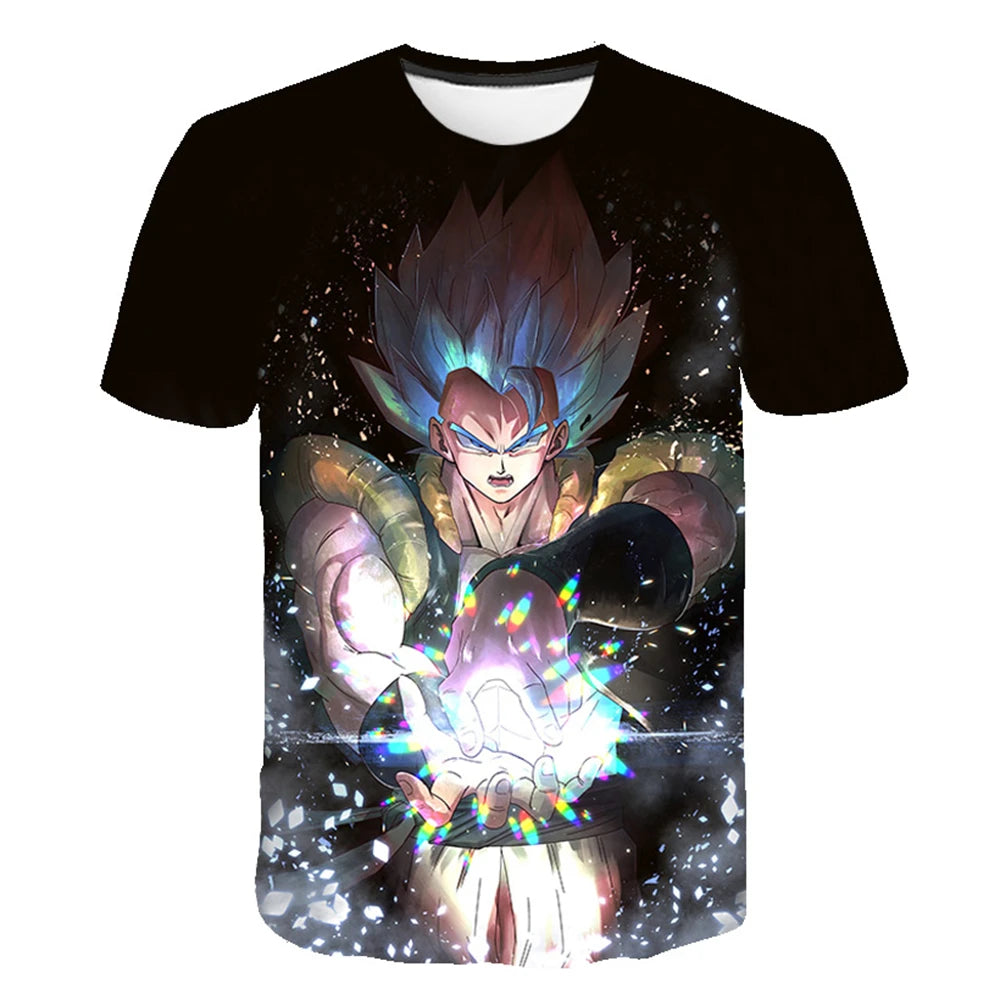 Dragon Ball T-Shirt Kids Adults Top T-Shirt Anime Character Son Goku Super Saiyan T-Shirt Boy Children's Clothes Summer T-Shirts
