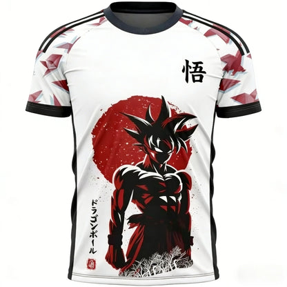 2026 Summer Dragon Ball Retro Cosplay T-shirt Men's Oversized 3D Printed Short-sleeved Family Unisex Children's Sports Shirt