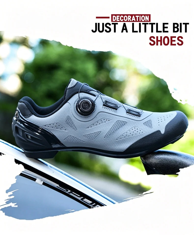 2026 New Men's Non - Slip Breathable Lock - Type Mountain Bike Cycling Shoes Durable Adjustable Outdoor Sports Footwear
