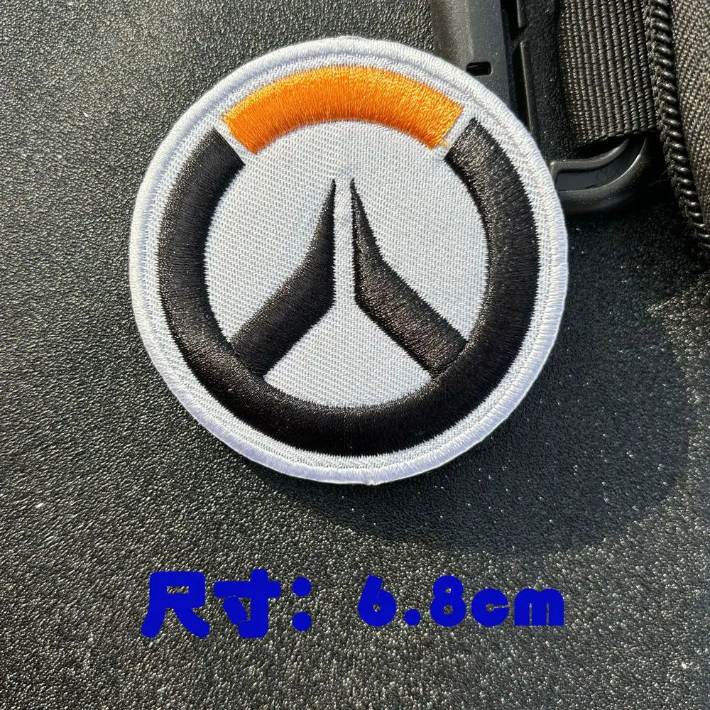 Anime Overwatch DVA -käsivarsimerkki, cosplay-reppumerkki, koristeapplikaatiomerkit vaatteisiin