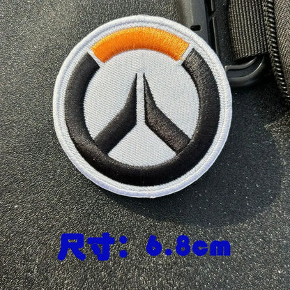 Anime Overwatch DVA -käsivarsimerkki, cosplay-reppumerkki, koristeapplikaatiomerkit vaatteisiin