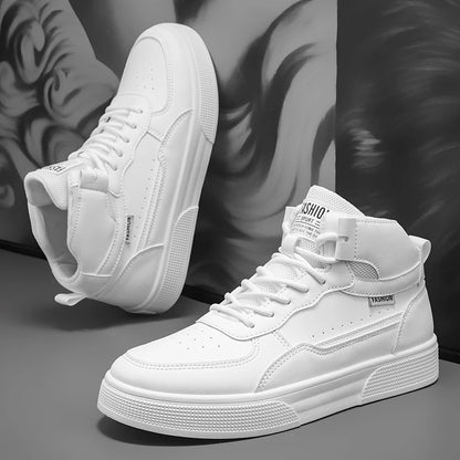 Breathable Men's Casual Shoes Skate Shoes Mid-Top Breathable Versatile Sports Shoes Suitable for All-Day Wear