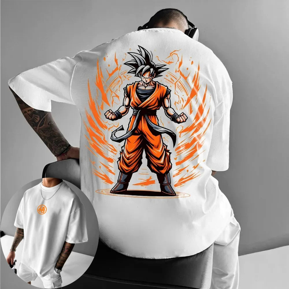 Dragon Ball Men's and Women's T-shirt Cell Anime Brand Design Sense Tee Summer Spring Boy's Short Sleeves Parent-child Outfits