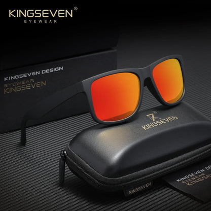KINGSEVEN Fashion Square polarizované sluneční brýle pro muže a ženy – brýle na řízení, outdoor a cestování, UV400