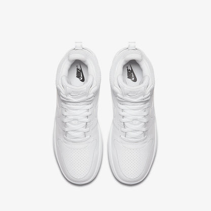 Nike genuine COURT BOROUGH MID Men's Pure White High-Top Casual Sneakers 838938-111
