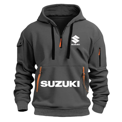 Suzuki's newmen's hooded sweatshirt casual outdoor sports sweatshirt warm for autumnandwinter perfect for motorcycle enthusiasts, Produit gaming premium Fraquane