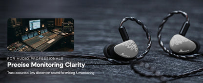 Linsoul Kiwi Ears Cadenza II IEM HiFi-Kopfhörer mit 10mm-Titan-Dynamiktreiber, KARS 2.0 und abnehmbarem Kabel
