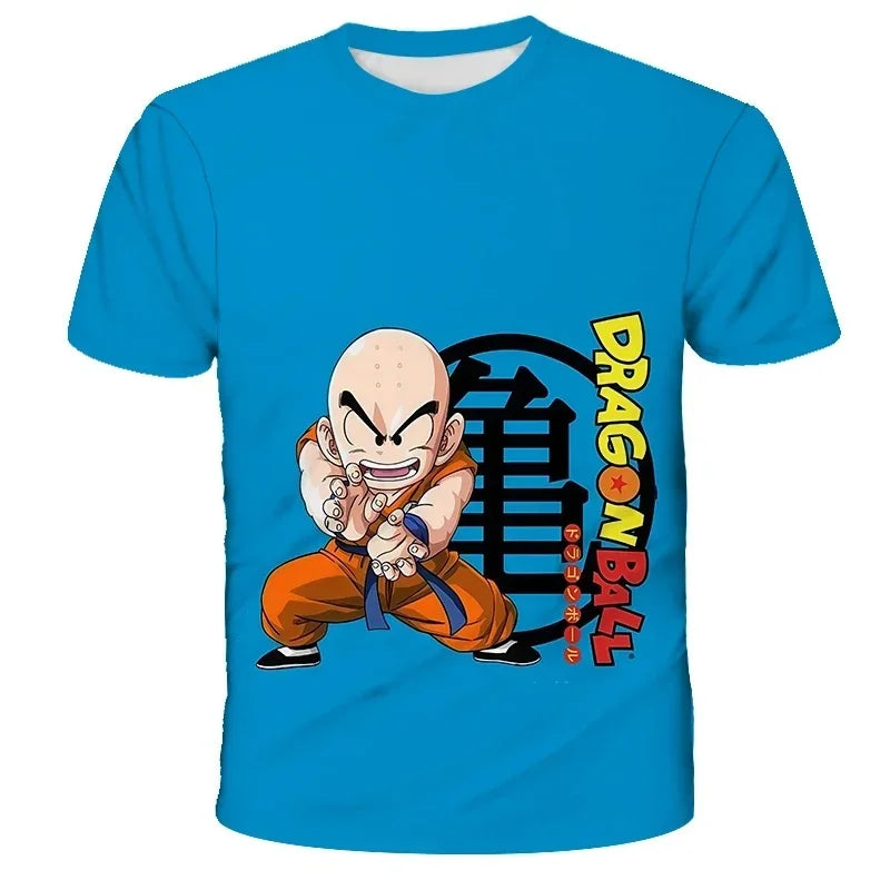 2026 Dragon Ball Z Graphic Print 3D Kids Summer Short Sleeve T-Shirt Top 2025 Hot Selling Cool Super Kids Adult T-Shirt Goku Y2k