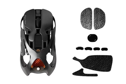 Angry Miao Infinity Gaming Wireless Mouse Metal Ultralight Hollow Hot-Swappable PAW3950 Dual 8K Wired Tri-Mode