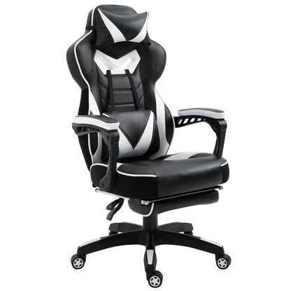 Sedia da gaming ergonomica Vinsetto con schienale reclinabile 65X70X118.5-126.5Cm