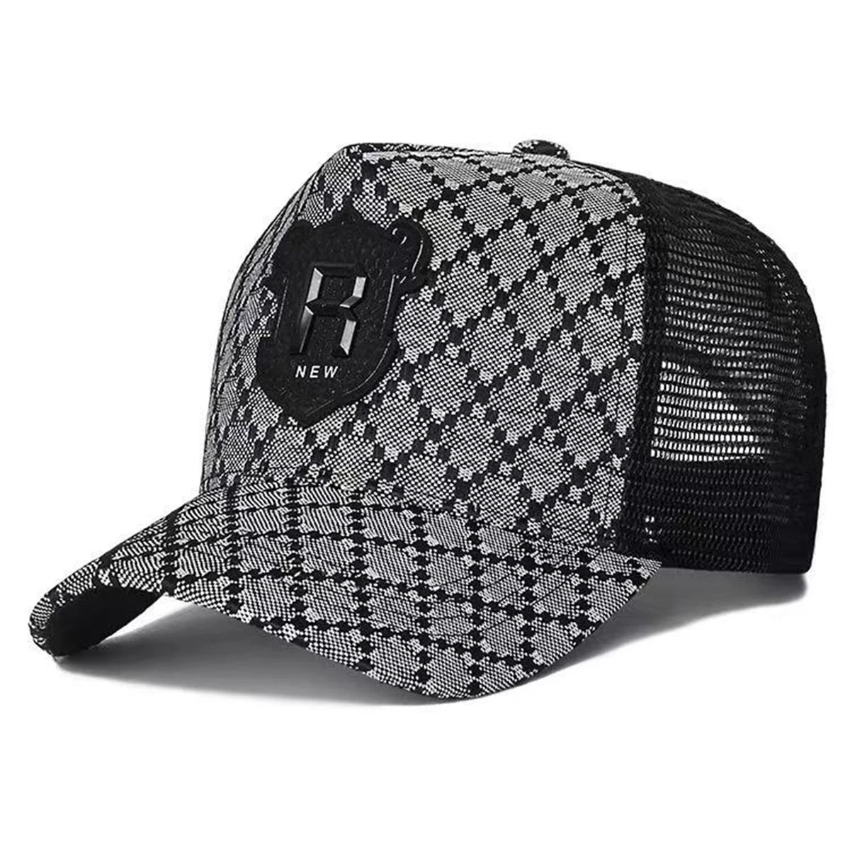 Unisex R Letter Embroidery Baseball Net Caps Spring Summer Outdoor Adjustable Casual Hats Sunscreen Hat Sports Cap