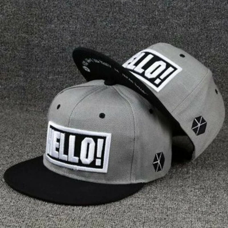 Men's Letter Embroidery Tide All-match Flat Brim Baseball Cap Ladies Summer Hip-hop Hat Outdoor Shade Adjustable Peaked Cap