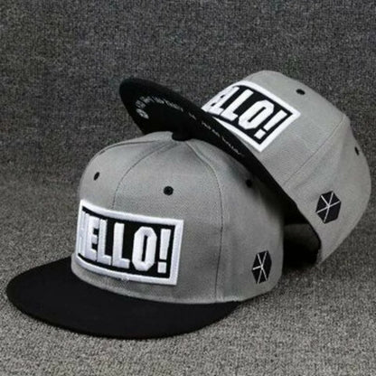 Men's Letter Embroidery Tide All-match Flat Brim Baseball Cap Ladies Summer Hip-hop Hat Outdoor Shade Adjustable Peaked Cap