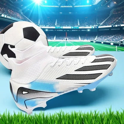 Fotbollsskor för män, New TF, sneakers för konstgräs och turf, ultralätta herrfotbollsskor, bekväma ankelhöga fotbollsskor för futsal och snabbt spel