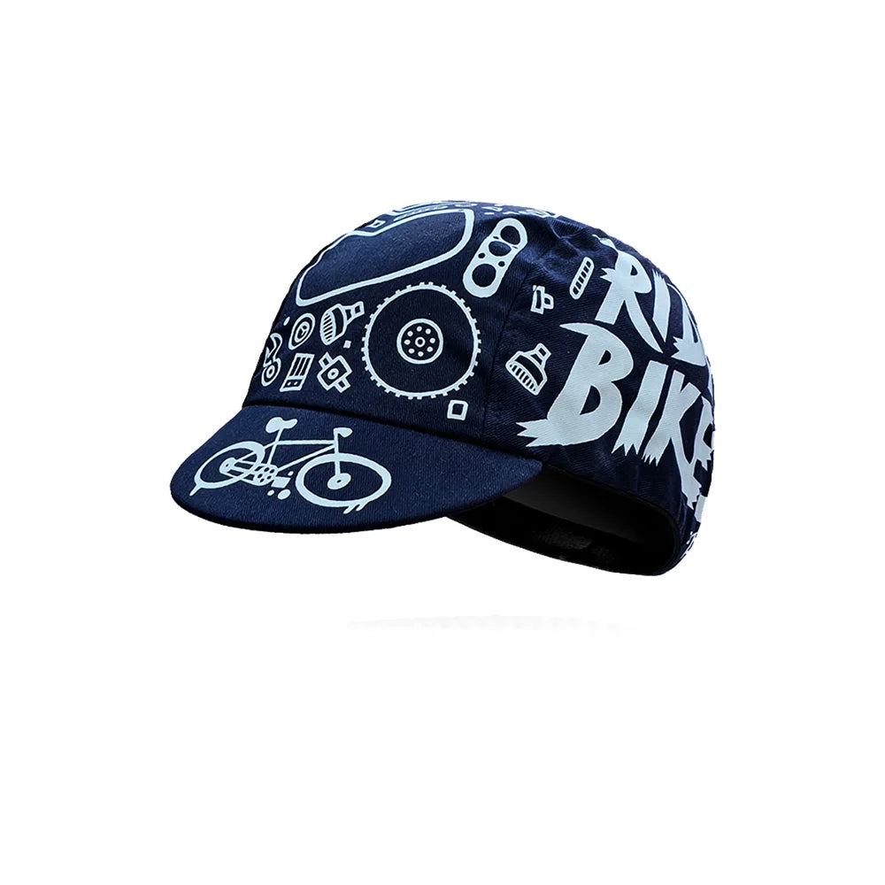 style Casquettes de cyclisme Casquettes de sport d'été respirantes pour le vélo Séchage rapide Polyester Casquettes noires et bleues Classiques