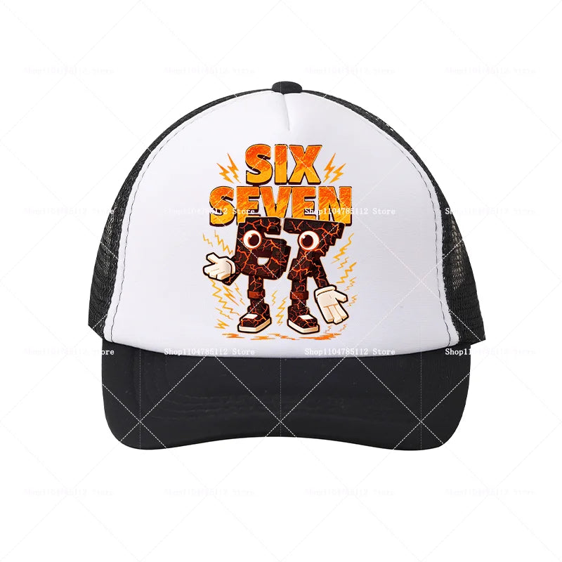 Casquette de baseball Steal A Brainrot 67 Six Seven, motif cartoon/anime, lettres de l'alphabet A à Z, pour garçons et filles, ajustable, sport et mode, couvre-chef pour adulte, cadeau