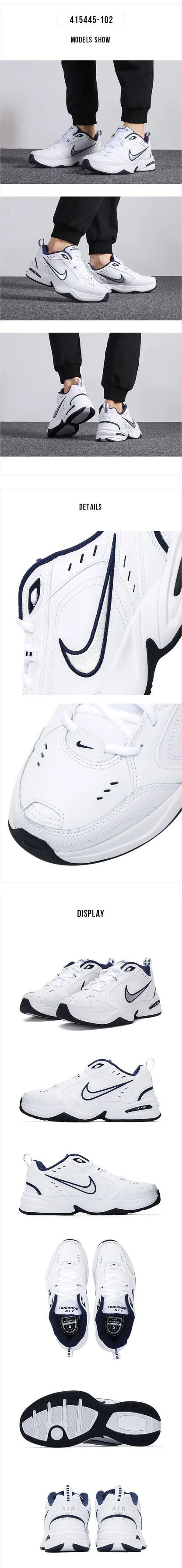 Nike Men’s Shoes Air Monarch IV Lightweight Casual Sports Shoes Breathable Cushioning Running Shoes