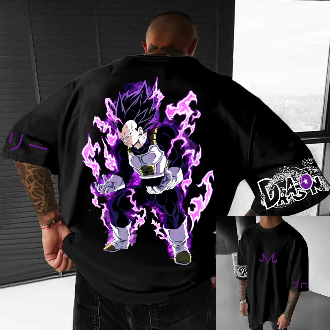 Dragon Ball Z Print Short Sleeve Cotton T-Shirt Son Goku Vegeta Men Women Clothes Harajuku Y2k Tee Vintage Summer Streetwear
