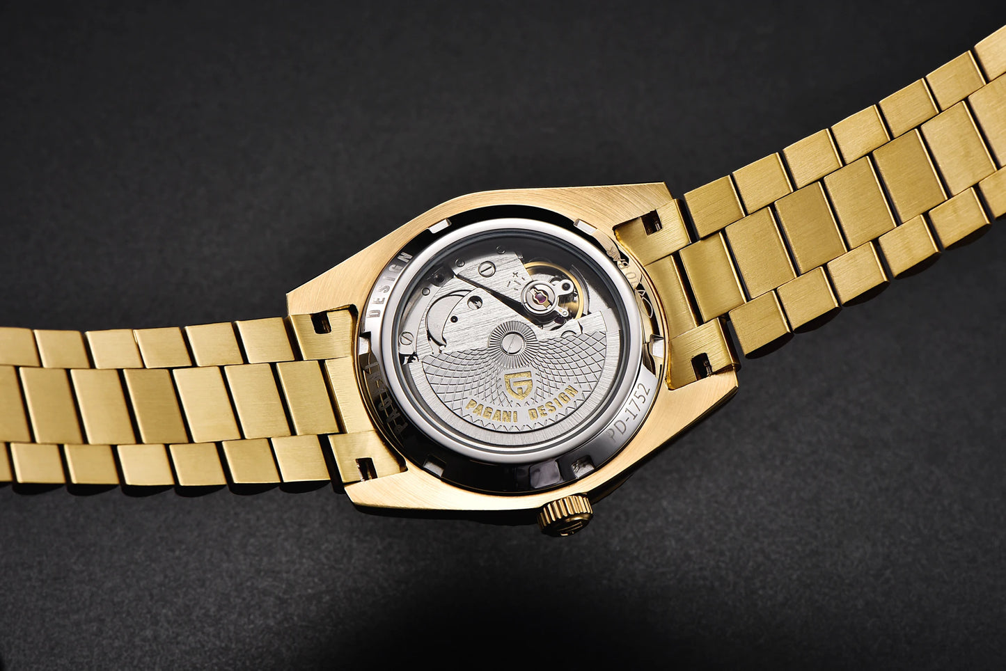 PAGANI DESIGN New DD36 Rose Gold Luxury Automatic Mechanical Watch For Men ST16 100M Waterproof AR Sapphire Glass Wristwatch Men
