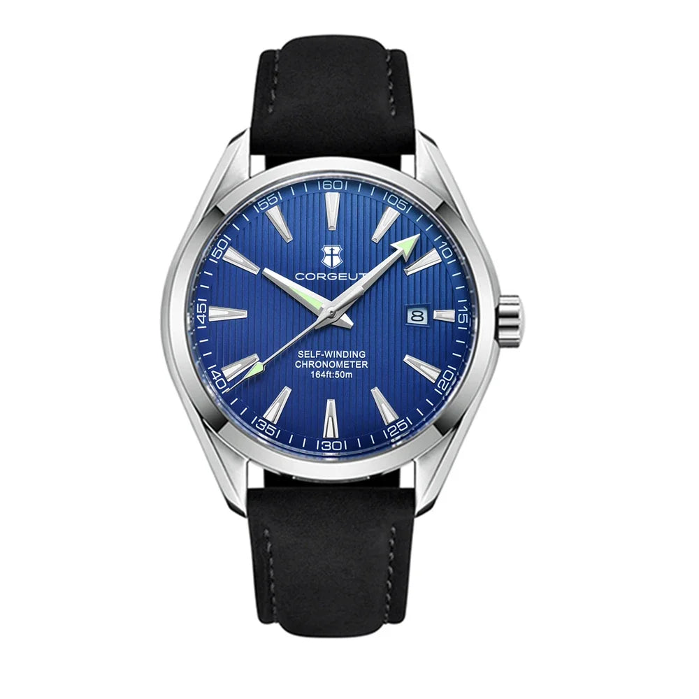 Relógio masculino Corgeut 41mm Luxury NH35 Movt Man Sport Clock automático, relógio de pulso mecânico, safira, bracelete em aço, para homem