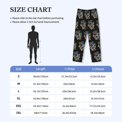 Custom Print Men's Soniced Pajama Pants Hedgehog Game Sleepwear Sleep Lounge Bottoms with Pockets