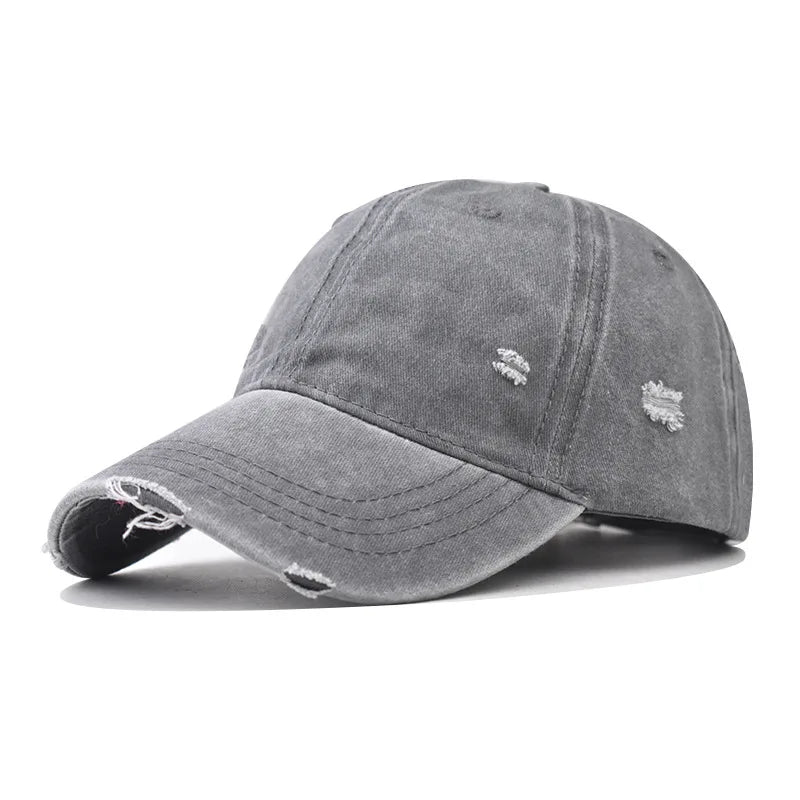 Distressed Baseball Cap Dad Hats for Men Women Vintage Washed Cotton soft crown Hat Adjustable Low Profile Unisex Style Headwear