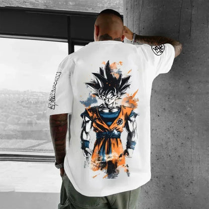 Dragon Ball Japanese Anime Printed Men's T-Shirt Majin Buu Boys Children Harajuku Short Sleeve Kids Goku T-shirt Summer Clothing