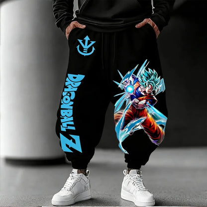 Unisex-Hose aus reiner Baumwolle Dragon Ball Goku 2026 Sommer-Neuheit Harajuku-Anime-Print Amerikanischer Hip-Hop Locker geschnittene Freizeithose