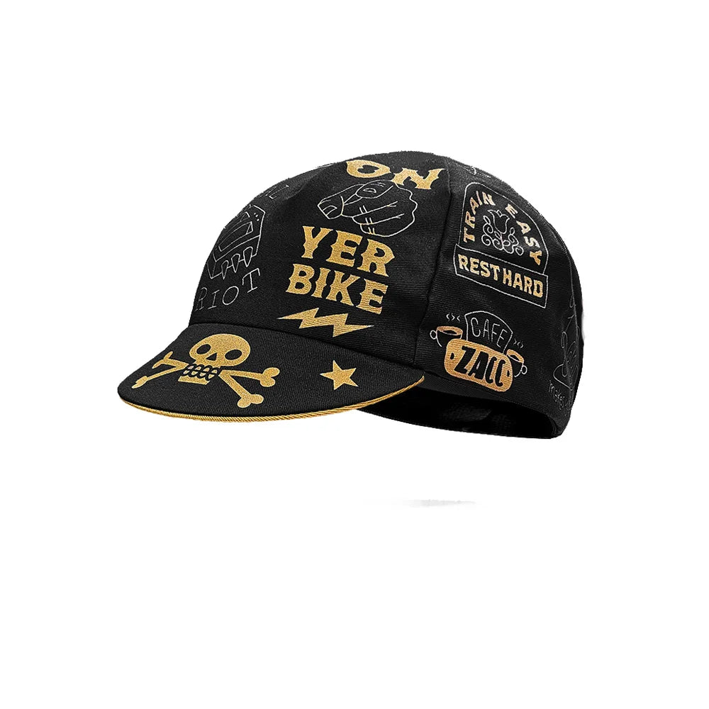 style Casquettes de cyclisme Casquettes de sport d'été respirantes pour le vélo Séchage rapide Polyester Casquettes noires et bleues Classiques
