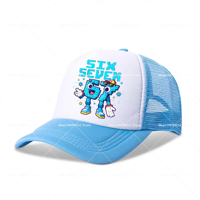 Casquette de baseball Steal A Brainrot 67 Six Seven, motif cartoon/anime, lettres de l'alphabet A à Z, pour garçons et filles, ajustable, sport et mode, couvre-chef pour adulte, cadeau