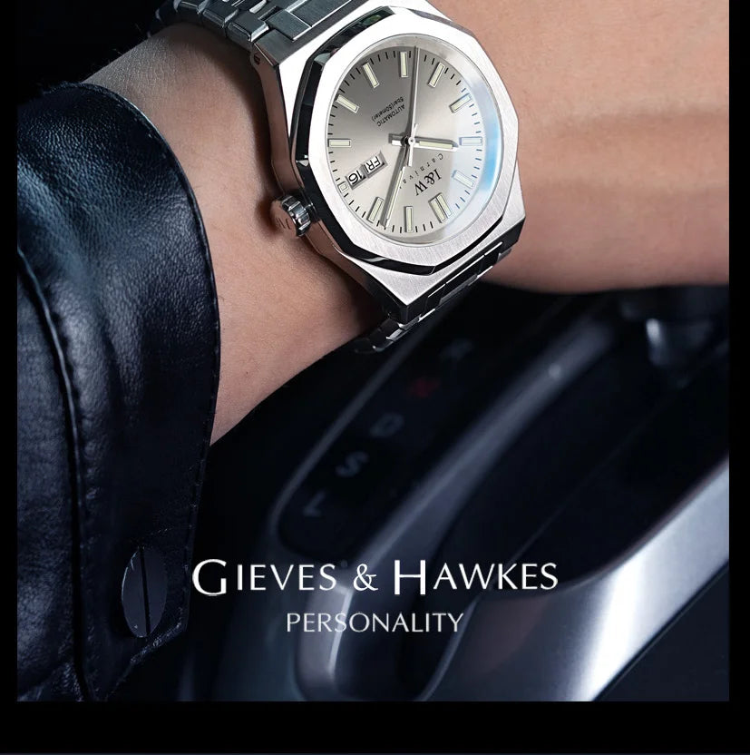 CARNIVAL Men's Mechanical Watch Brand Luxury Sapphire NH36 Movement Automatic Wrist Watches 50m Waterproof for Men