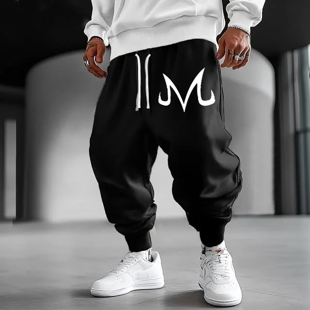 2026 Pink Dragon Ball Majin Buu Sweatpants Summer Anime Pants Unisex Loose Fit with Cuffed Ankles Wide Leg Trousers Plus Size